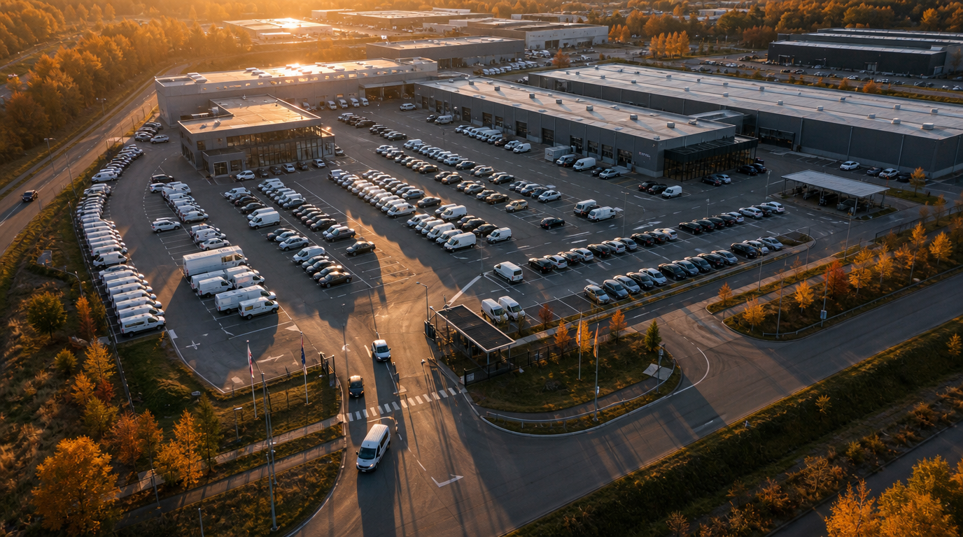 Fleet management med fordonsöversikt, GPS och elektronisk körjournal