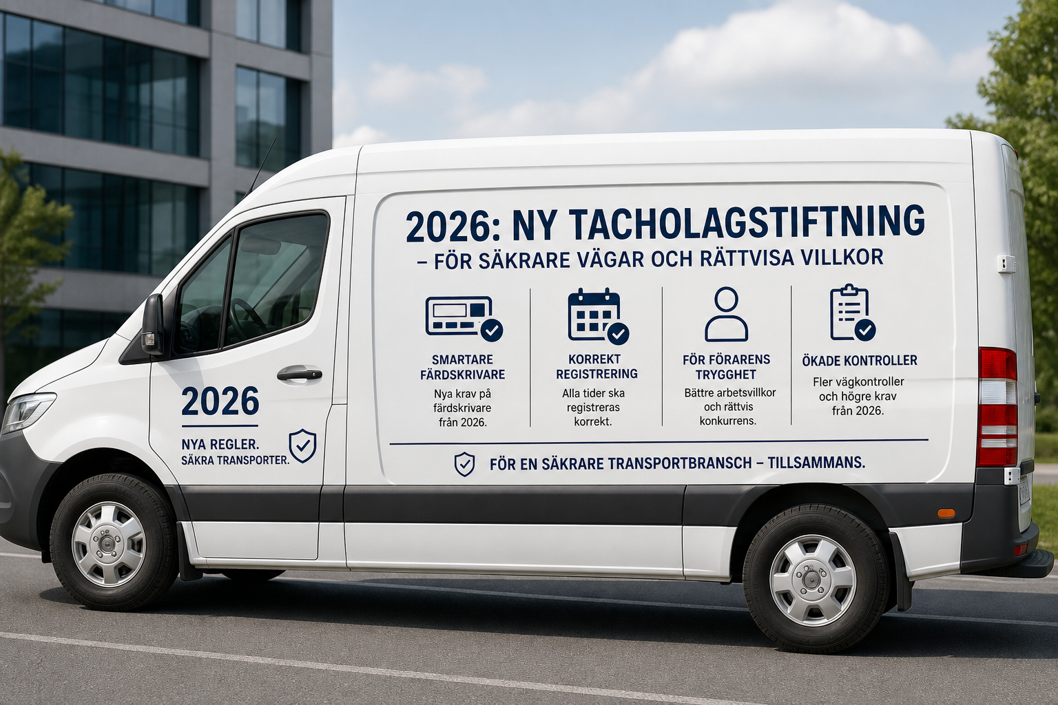 Smart färdskrivare V2 för transportbilar 2026
