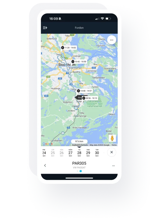 Realtidsspårning med GPS