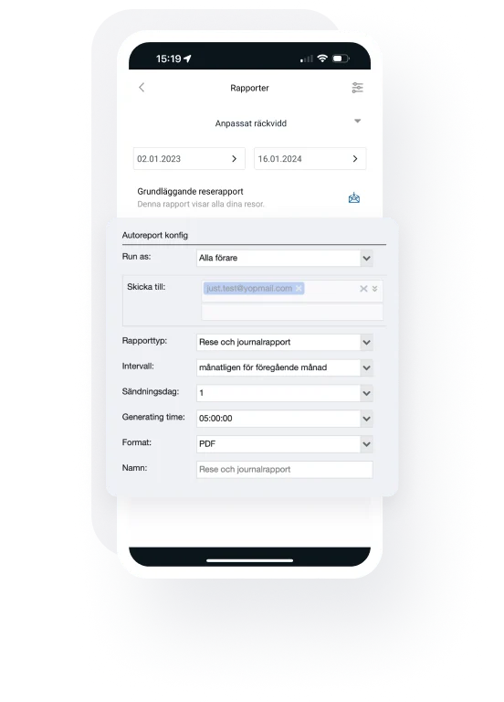 Automatisk rapportering
